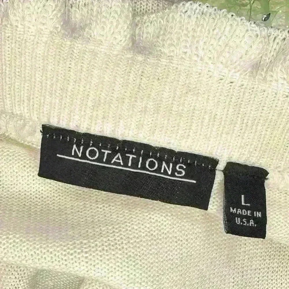 Coquette Style Open Ruffled Cardigan By Notations Size Large - Picture 7 of 8